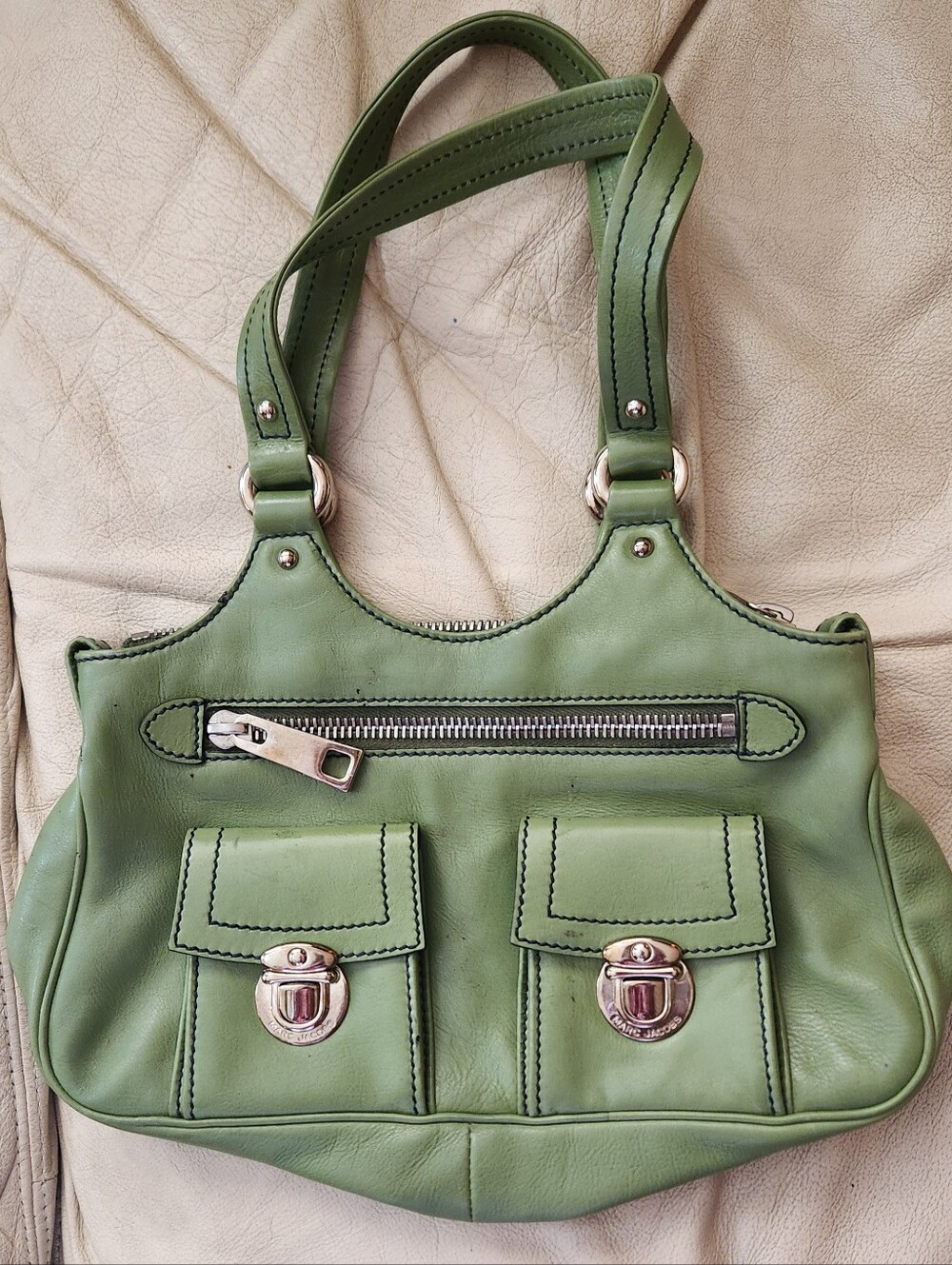 Marc Jacobs Green Leather Women's Bag